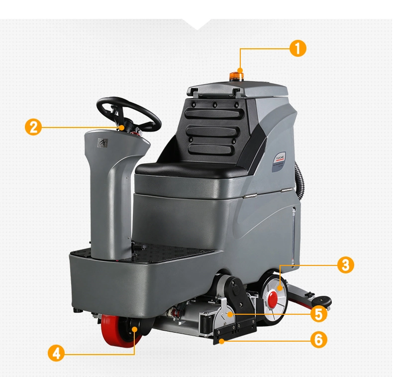 Battery Floor Washing Machine Scrubber Drier Walk Behind Scrubber Dryer for Floor Cleaning